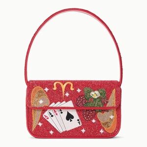 STAUD ZODIAC BEADED TOMMY BAG ARIES